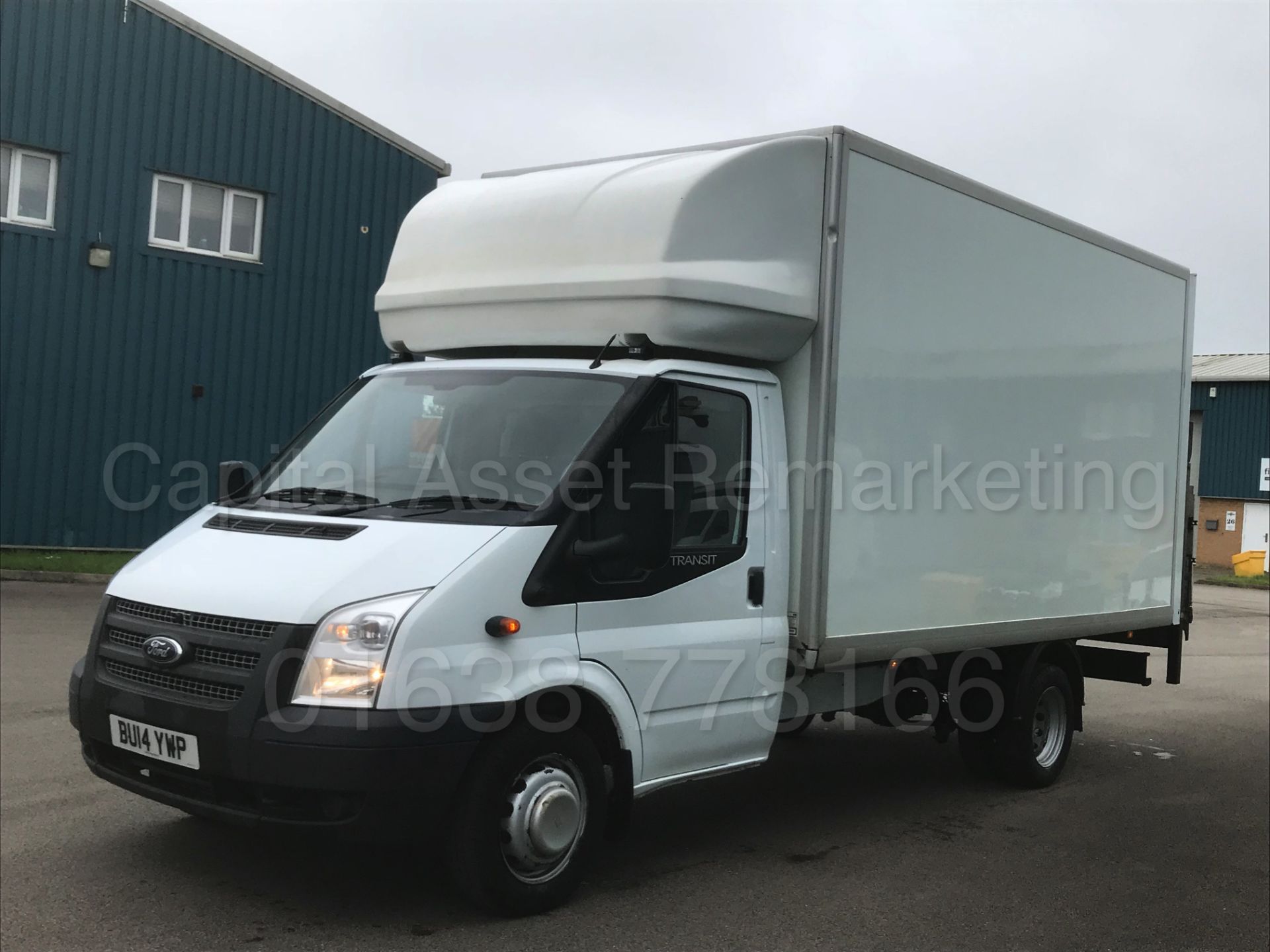 FORD TRANSIT 125 T350 'LWB - LUTON / BOX VAN' (2014) '2.2 TDCI - 125 BHP - 6 SPEED' **TAIL-LIFT** - Image 4 of 33