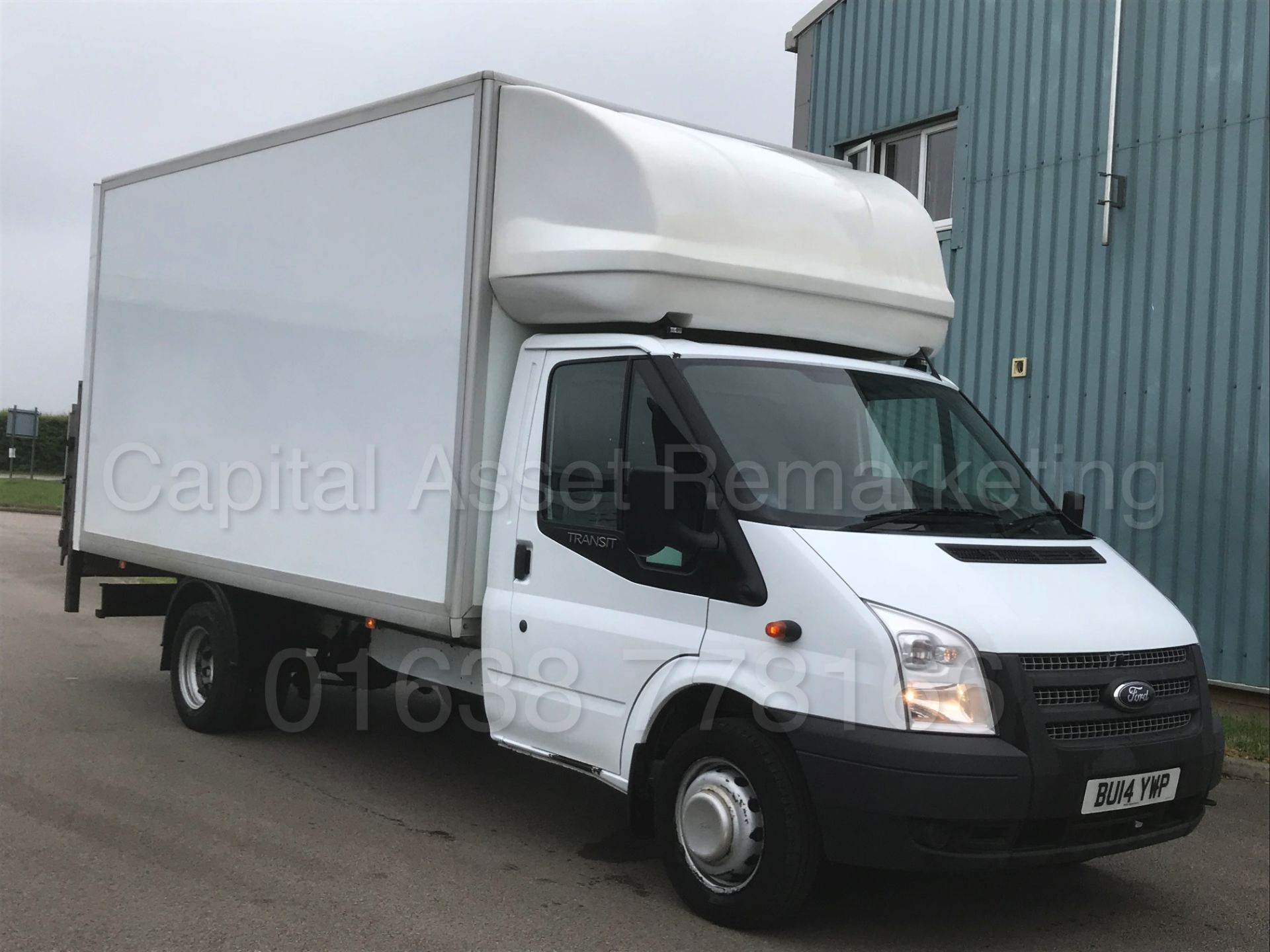 FORD TRANSIT 125 T350 'LWB - LUTON / BOX VAN' (2014) '2.2 TDCI - 125 BHP - 6 SPEED' **TAIL-LIFT**