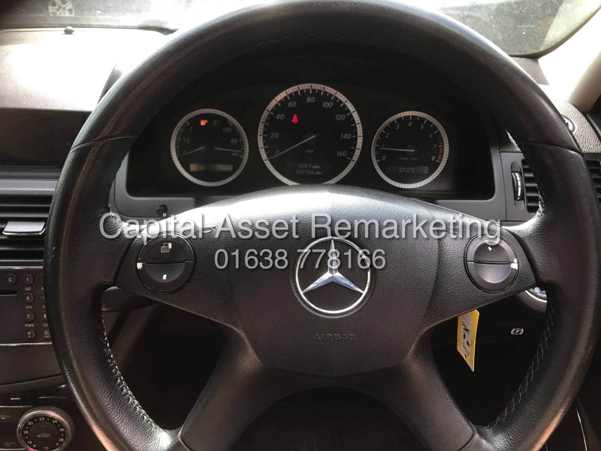 On Sale MERCEDES C180 "KOMPRESSOR" (08 REG) FULL BLACK LEATHER - LOW MILEAGE - CLIMATE (NO VAT) - Image 12 of 17