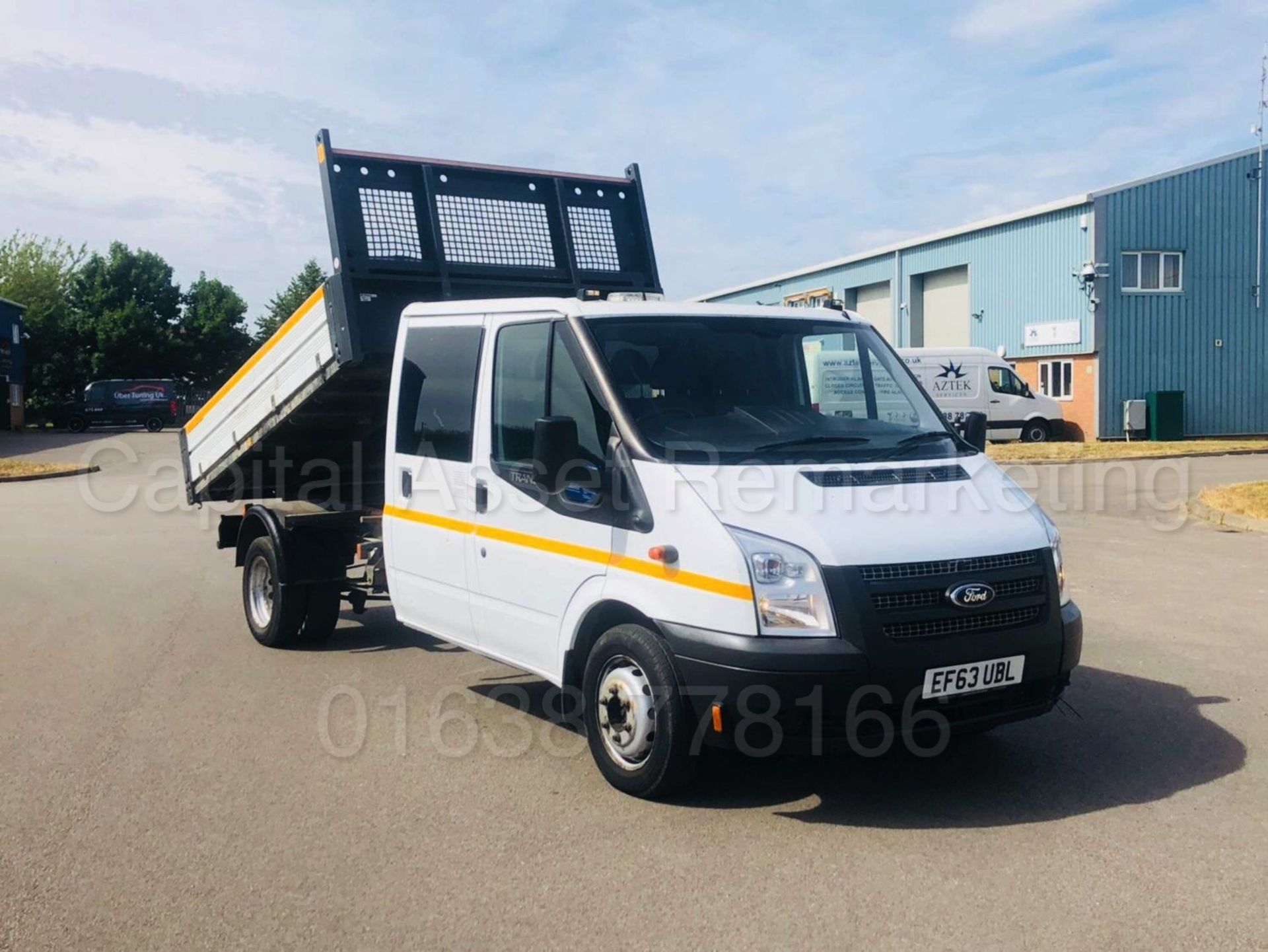FORD TRANSIT 125 T350L RWD 'DOUBLE CAB TIPPER' (2014) '2.2 TDCI - 125 BHP - 6 SPEED' **3500 KG** - Image 2 of 35