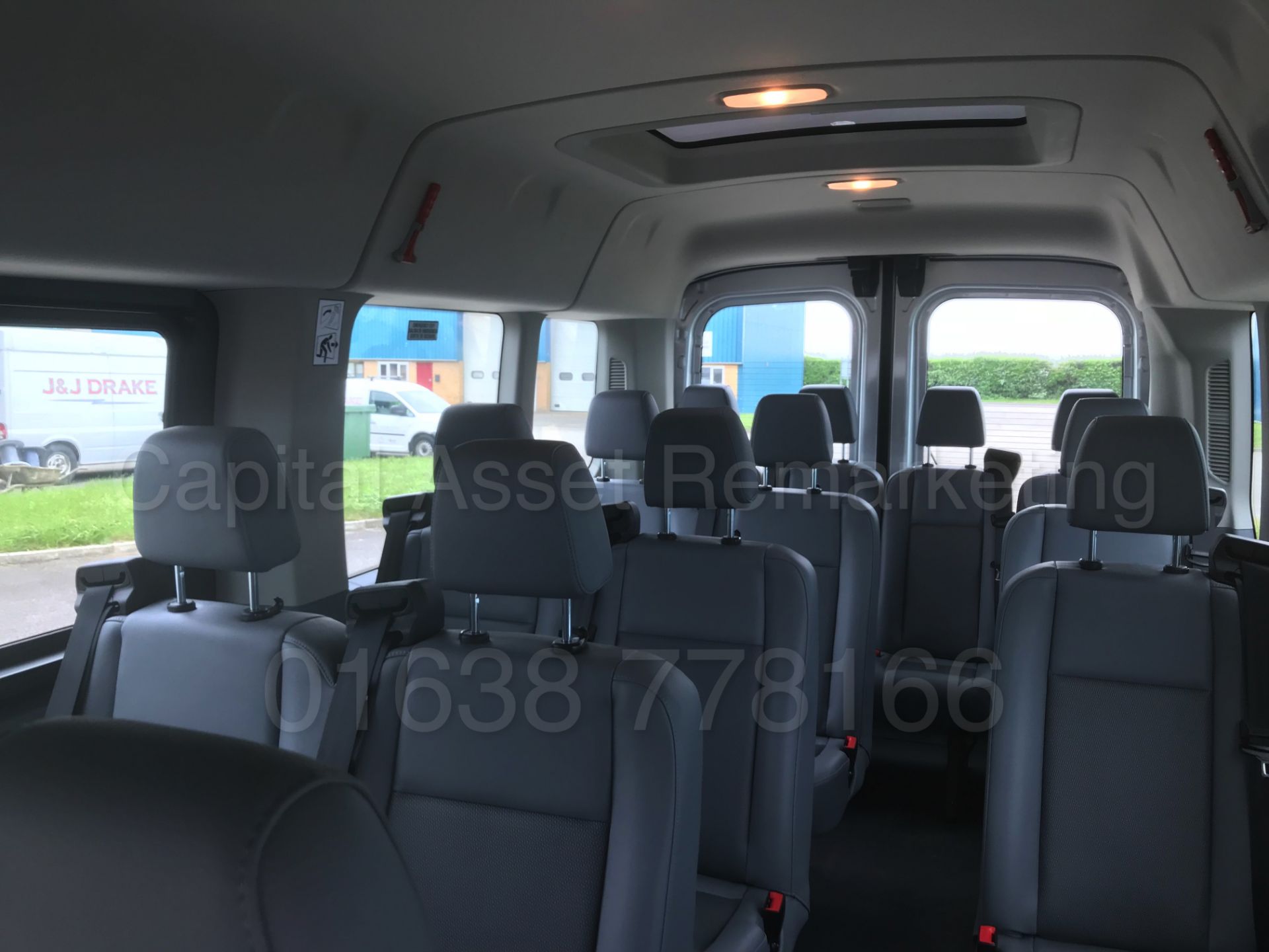 (On Sale) FORD TRANSIT LWB '15 SEATER MINI-BUS' (2018) '2.2 TDCI -125 BHP- 6 SPEED' 130 MILES ONLY ! - Image 27 of 50