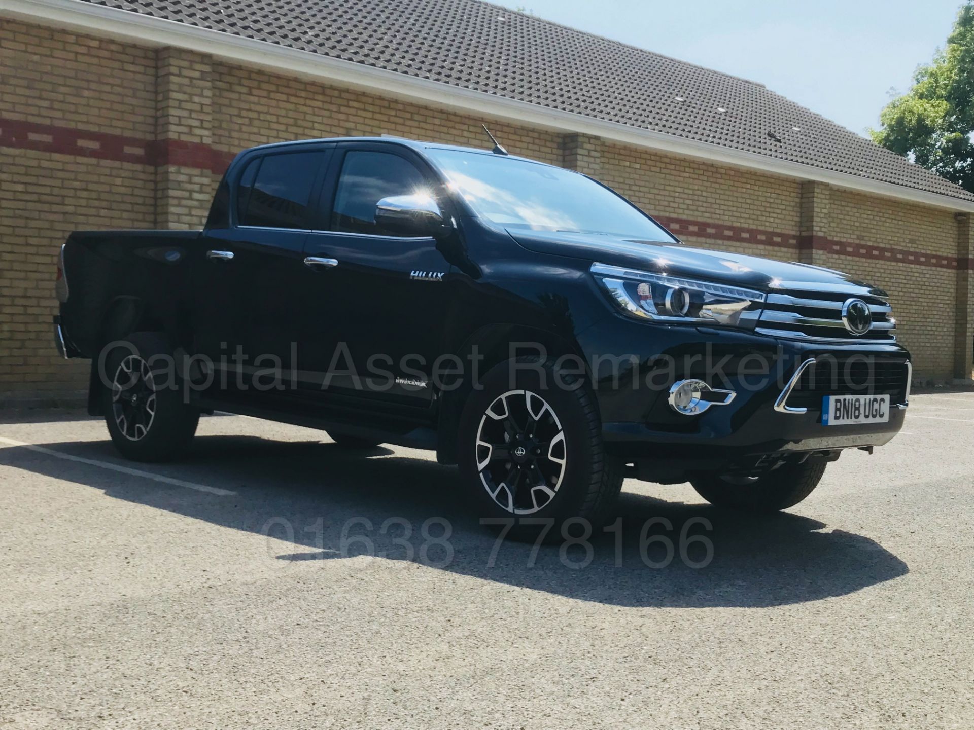 TOYOTA HILUX 'INVINCIBLE X' (2018) D/CAB PICK-UP 'D-4D - AUTO - LEATHER - SAT NAV' *STOP/START*