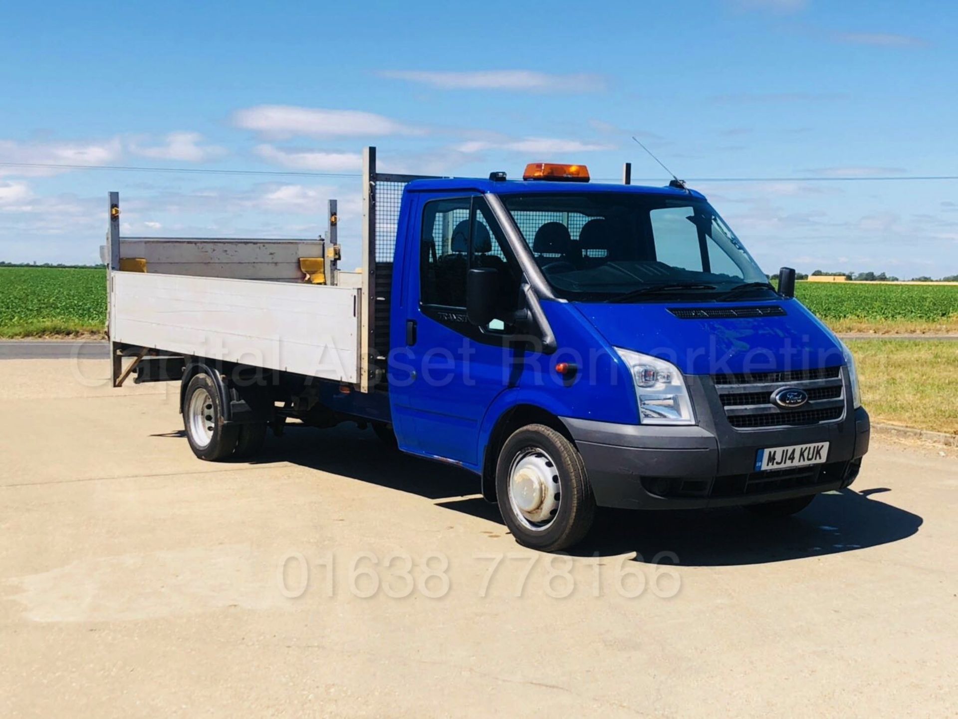 (On Sale) FORD TRANSIT 125 T350 'LWB - DROPSIDE' (2014) '2.2 TDCI - 125 BHP - 6 SPEED' **TAIL-LIFT**