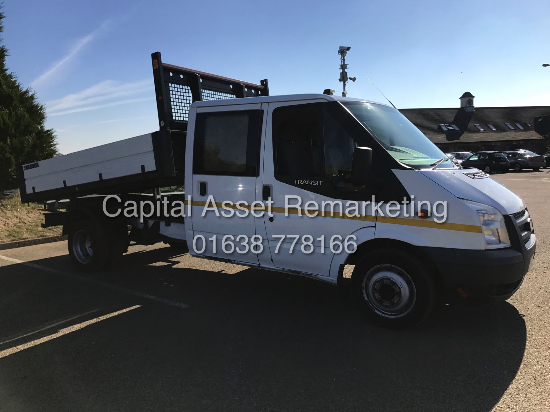 FORD TRANSIT 2.2TDCI "125PSI - 6 SPEED" T350 D/C TIPPER TWIN WHEEL (2014 YEAR) 1 OWNER *LOW MILES* - Image 7 of 18