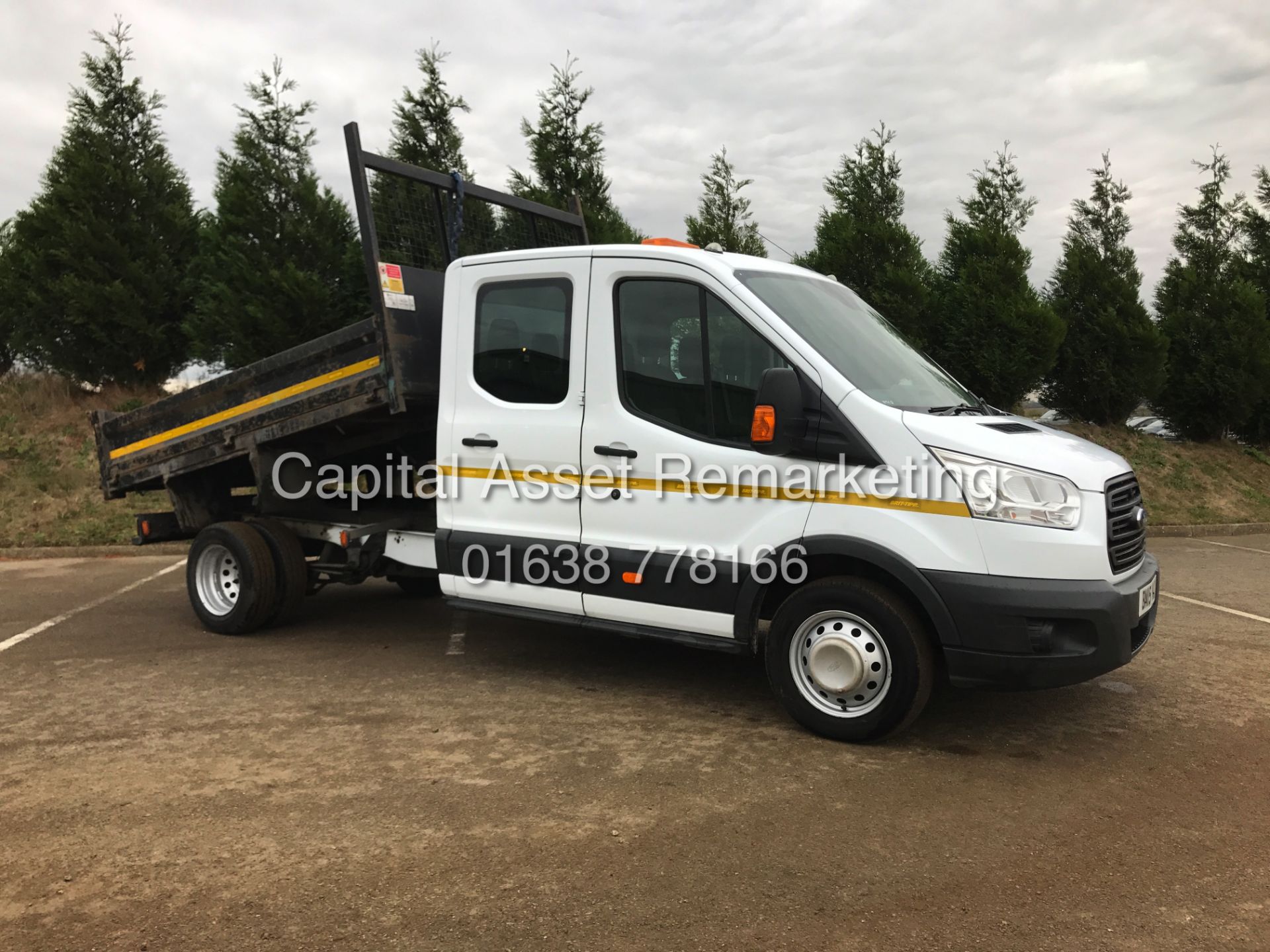 FORD TRANSIT 2.2TDCI "125PSI" T350 TIPPER TRUCK - DOUBLE CAB (15 REG) 1 OWNER - TWIN REAR WHEELS!!! - Image 8 of 15