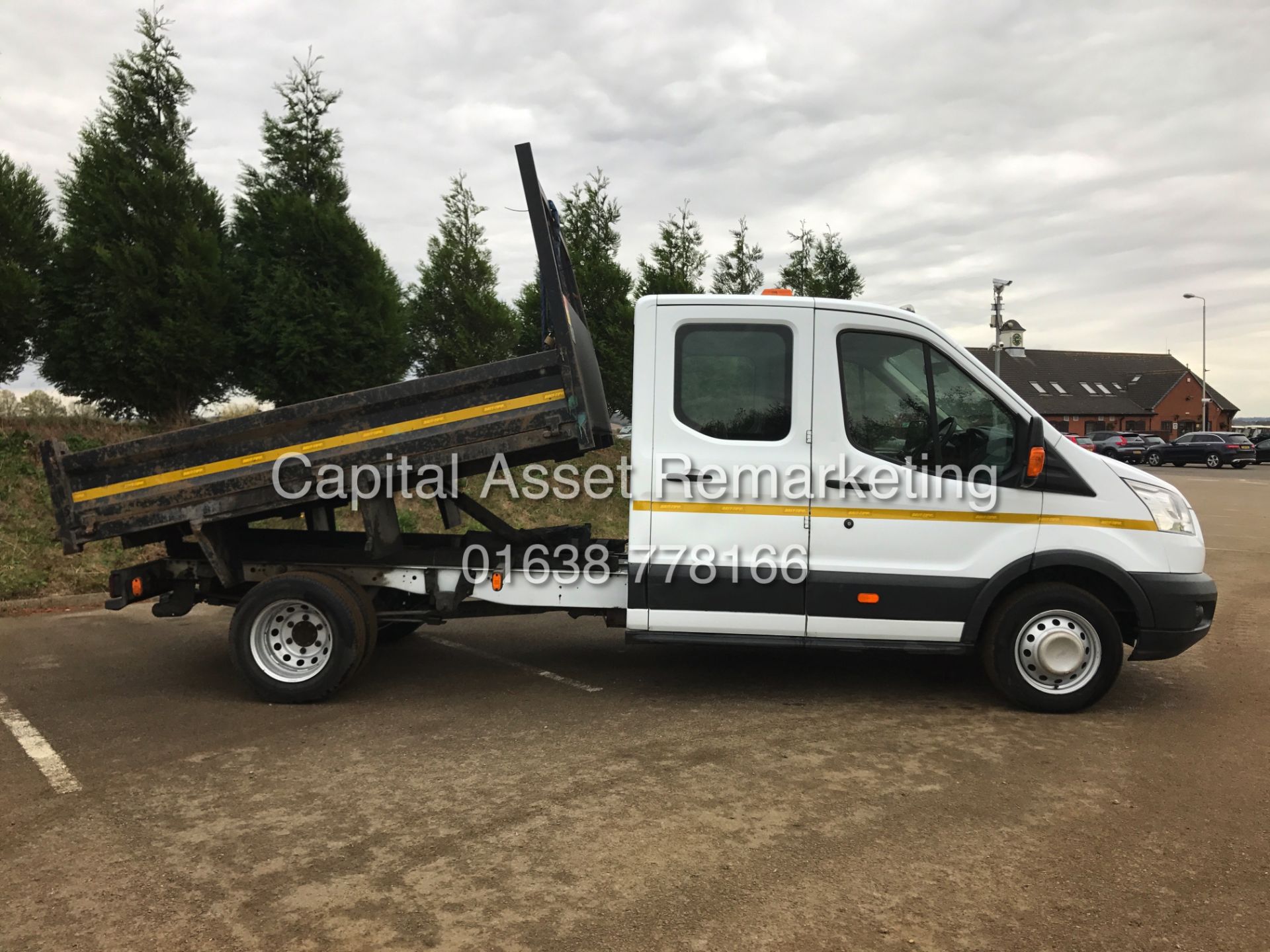 FORD TRANSIT 2.2TDCI "125PSI" T350 TIPPER TRUCK - DOUBLE CAB (15 REG) 1 OWNER - TWIN REAR WHEELS!!! - Image 7 of 15