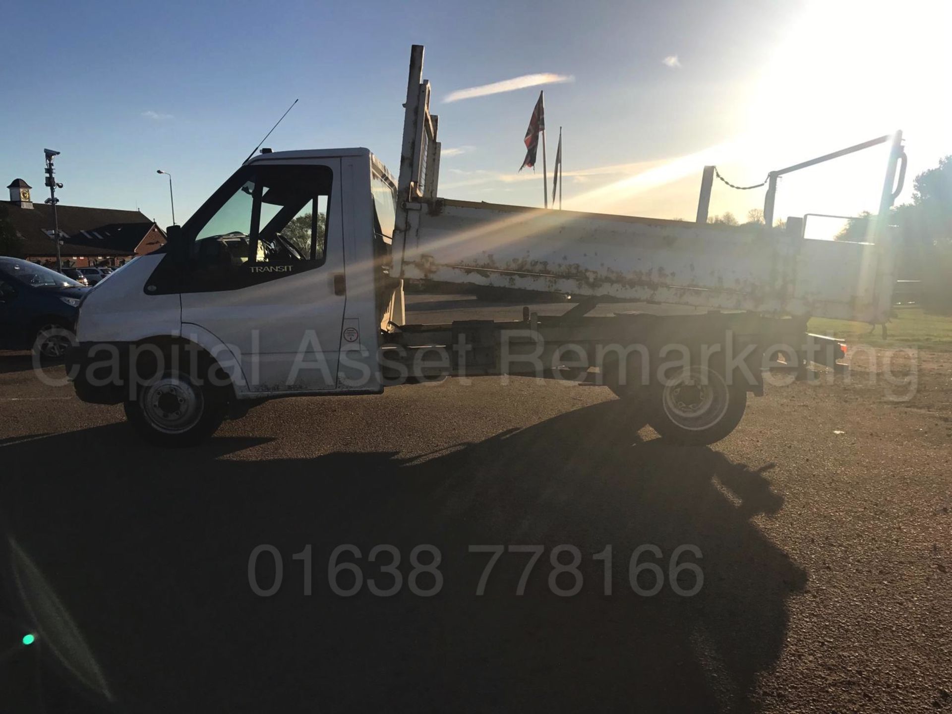 FORD TRANSIT T350L 2.2TDCI TIPPER - 63 REG - 1 OWNER - TWIN REAR WHEELS - 3500KG GROSS - LOOK!! - Image 4 of 10