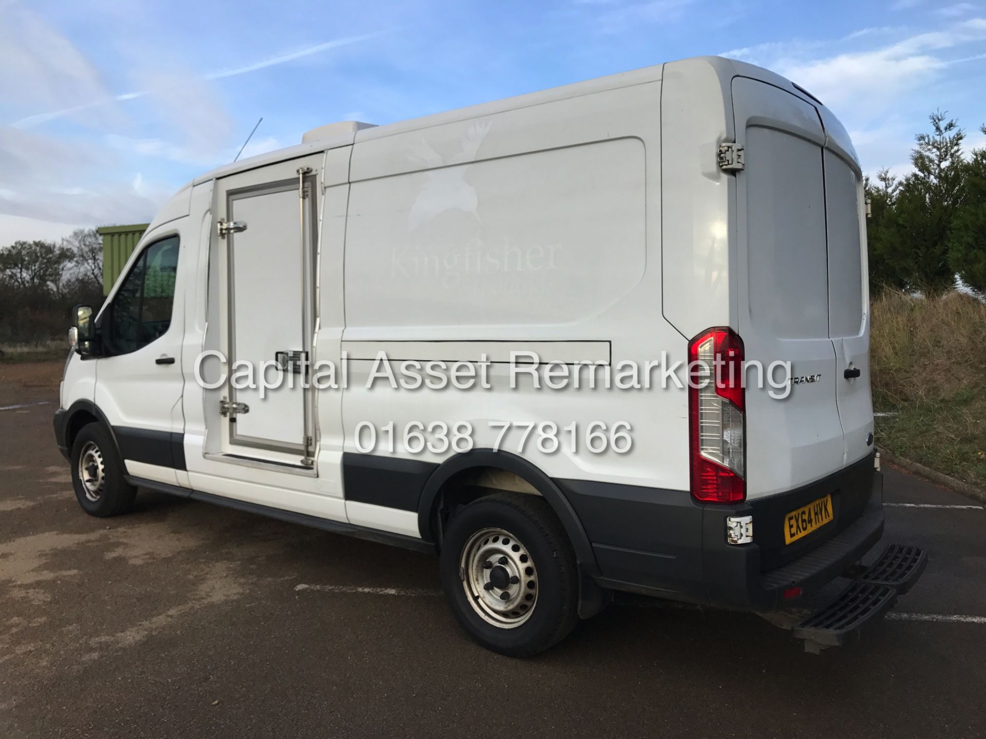 (On Sale) FORD TRANSIT 2.2TDCI "125 PS" T350 LWB "FRIDGE / FREEZER" VAN (64 REG) GAH UNIT -1 OWNER - Bild 6 aus 10