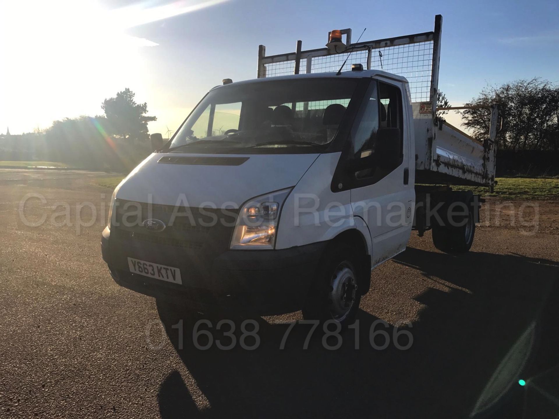 FORD TRANSIT T350L 2.2TDCI TIPPER - 63 REG - 1 OWNER - TWIN REAR WHEELS - 3500KG GROSS - LOOK!! - Bild 2 aus 10