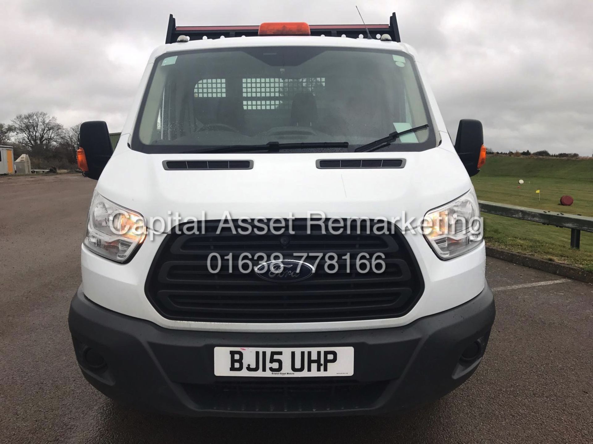 FORD TRANSIT 2.2TDCI "125PSI - 6 SPEED" T350 TWIN WHEEL "TIPPER" 1 OWNER FSH (15 REG - NEW SHAPE) - Image 3 of 16