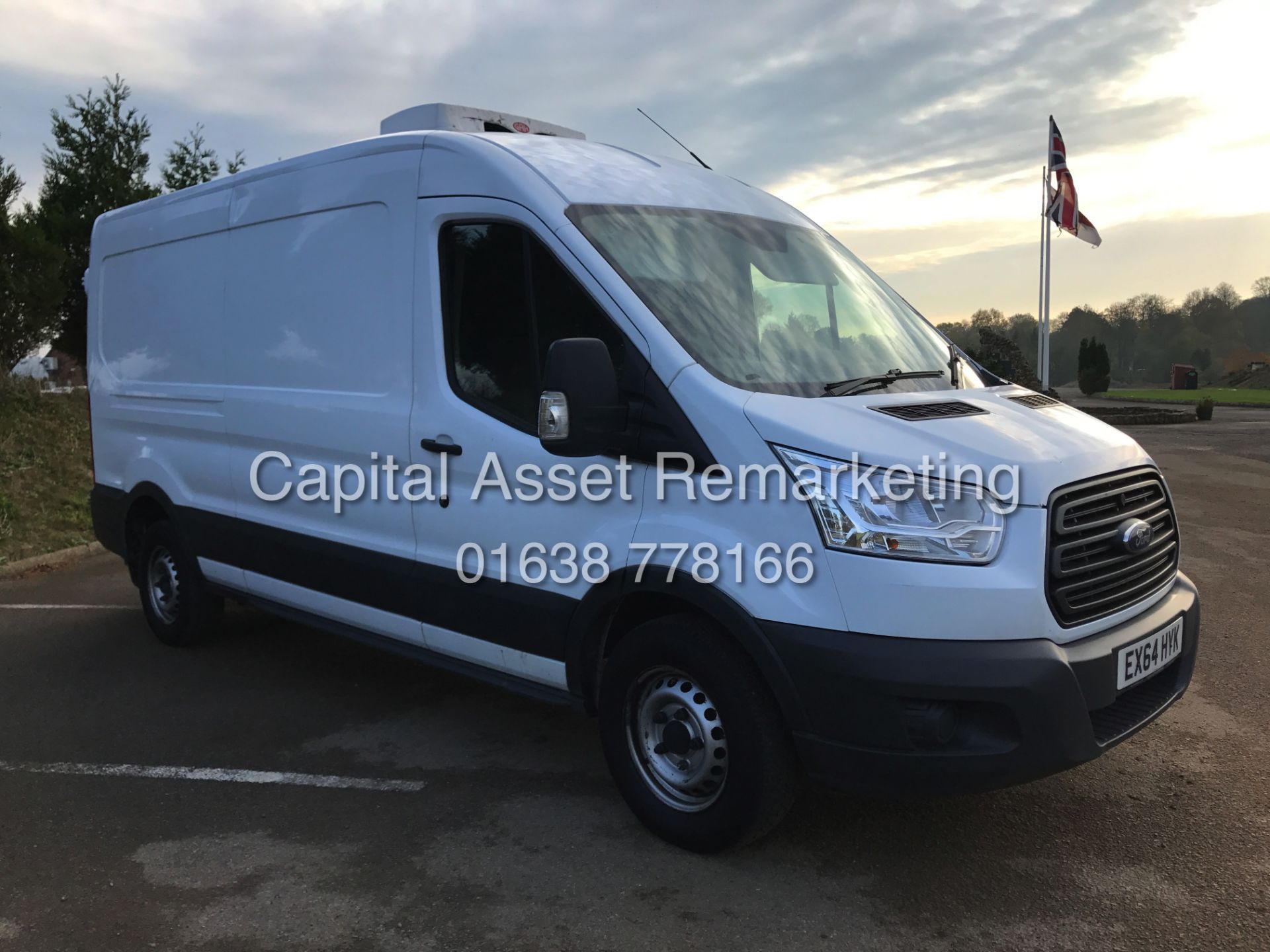 (On Sale) FORD TRANSIT 2.2TDCI "125 PS" T350 LWB "FRIDGE / FREEZER" VAN (64 REG) GAH UNIT -1 OWNER - Bild 2 aus 10