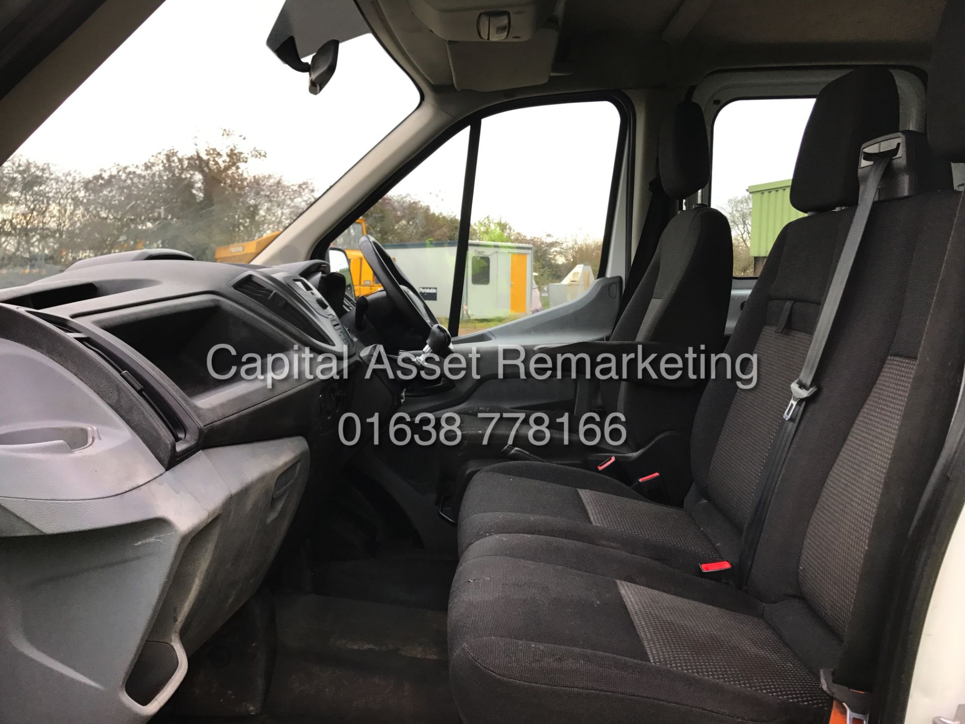 FORD TRANSIT 2.2TDCI "125PSI-6 SPEED" D/C (15 REG - NEW SHAPE) T350 TWIN REAR WHEEL "TIPPER" 1 OWNER - Image 13 of 16