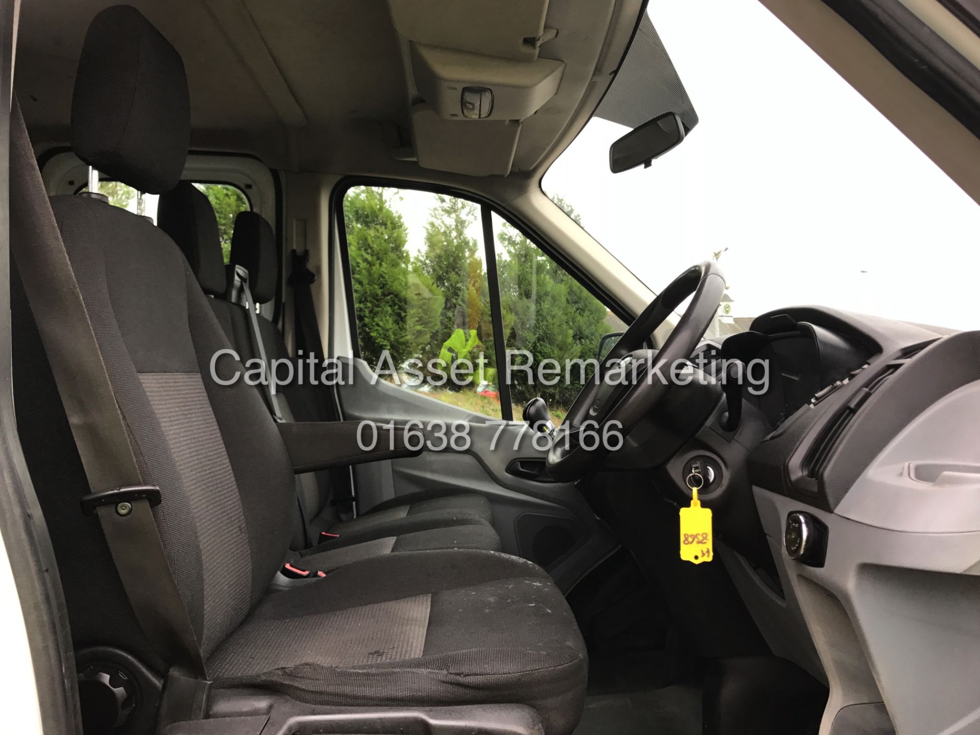 FORD TRANSIT 2.2TDCI "125PSI-6 SPEED" D/C (15 REG - NEW SHAPE) T350 TWIN REAR WHEEL "TIPPER" 1 OWNER - Image 11 of 16