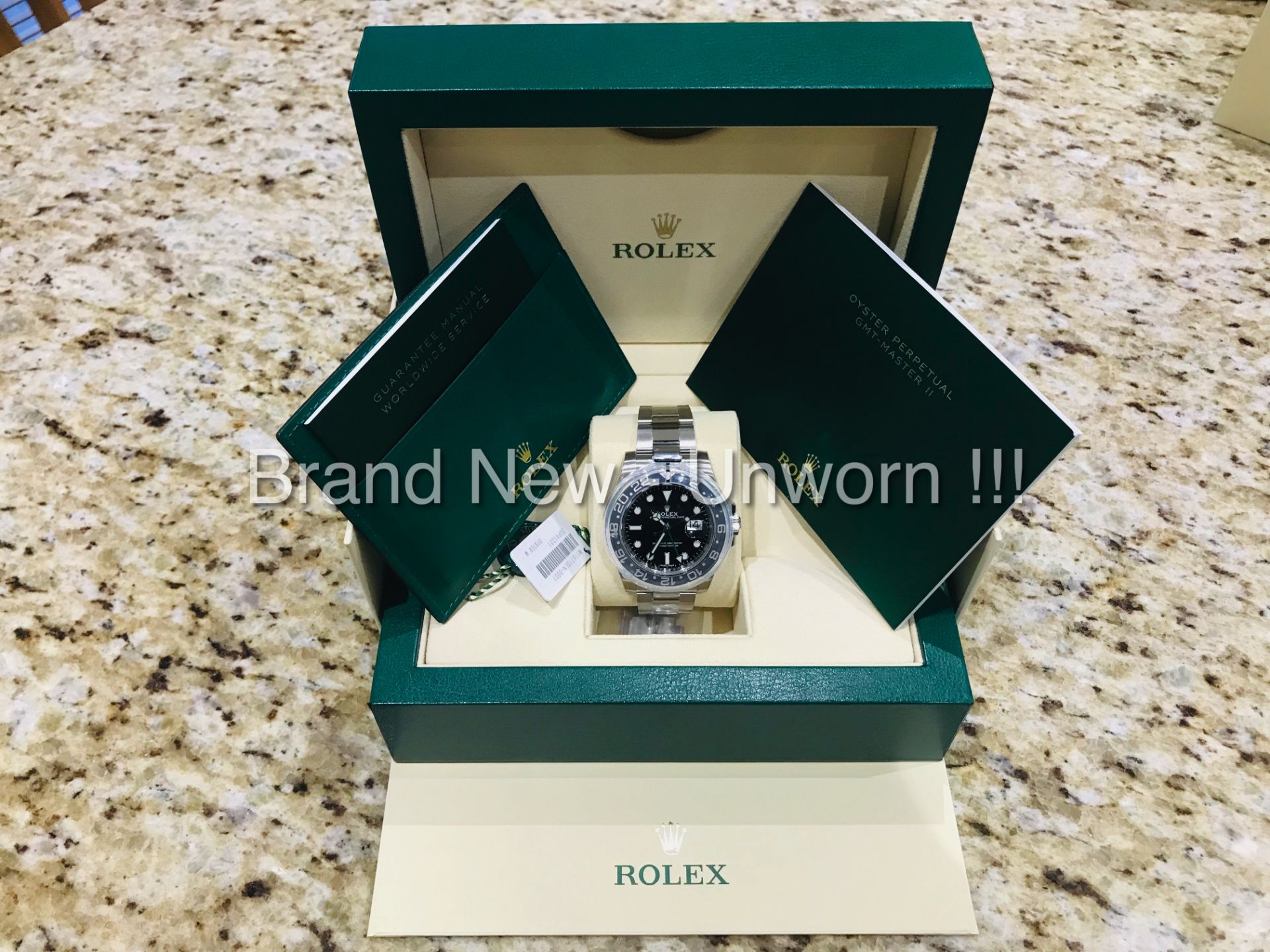 ROLEX "GMT-MASTER II" STEEL/BLACK MODEL (ONLY 2 WEEKS OLD) NEVER WORN OR OUT THE BOX (2018 NOVEMBER) - Image 2 of 5