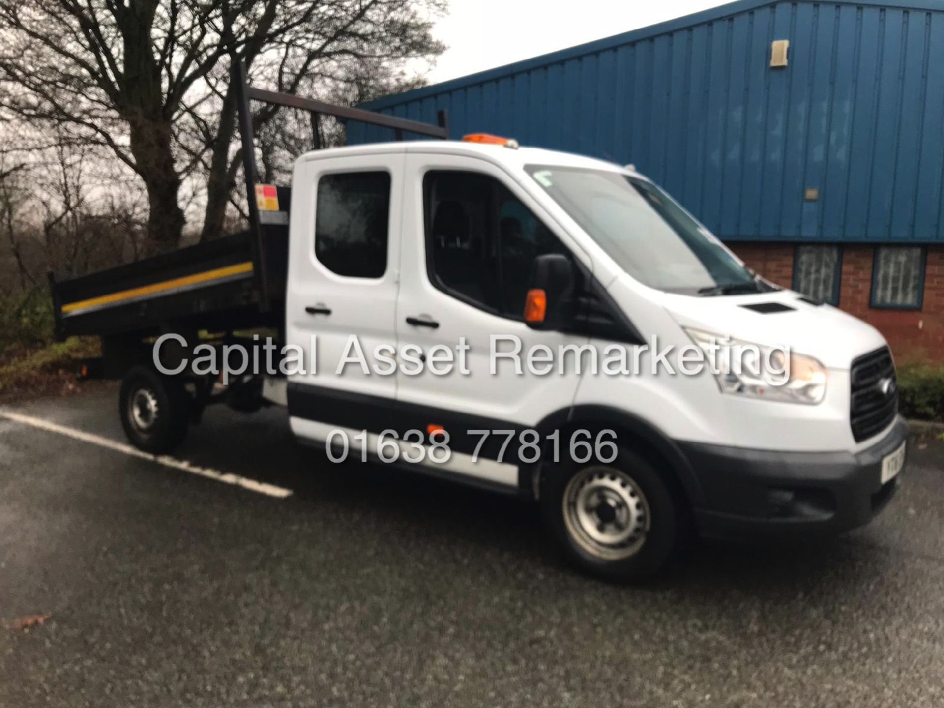 FORD TRANSIT 2.2TDCI "125" T350 D/C TIPPER (16 REG - NEW SHAPE) 1 OWNER ONLY 54K FROM NEW