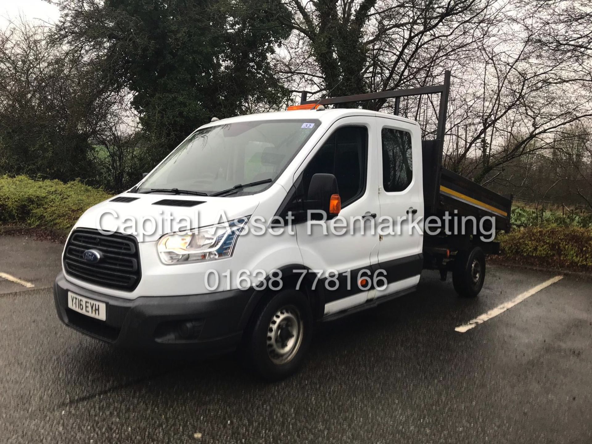 FORD TRANSIT 2.2TDCI "125" T350 D/C TIPPER (16 REG - NEW SHAPE) 1 OWNER ONLY 54K FROM NEW - Image 3 of 17