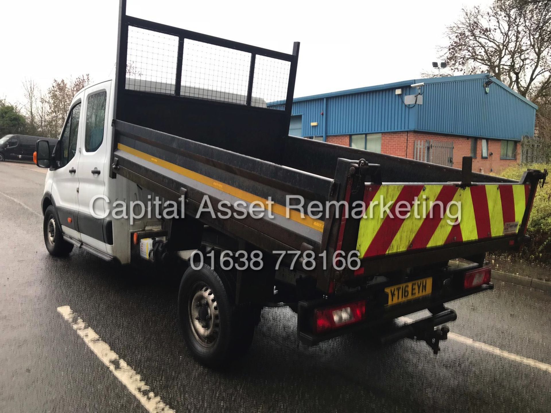 FORD TRANSIT 2.2TDCI "125" T350 D/C TIPPER (16 REG - NEW SHAPE) 1 OWNER ONLY 54K FROM NEW - Image 6 of 17