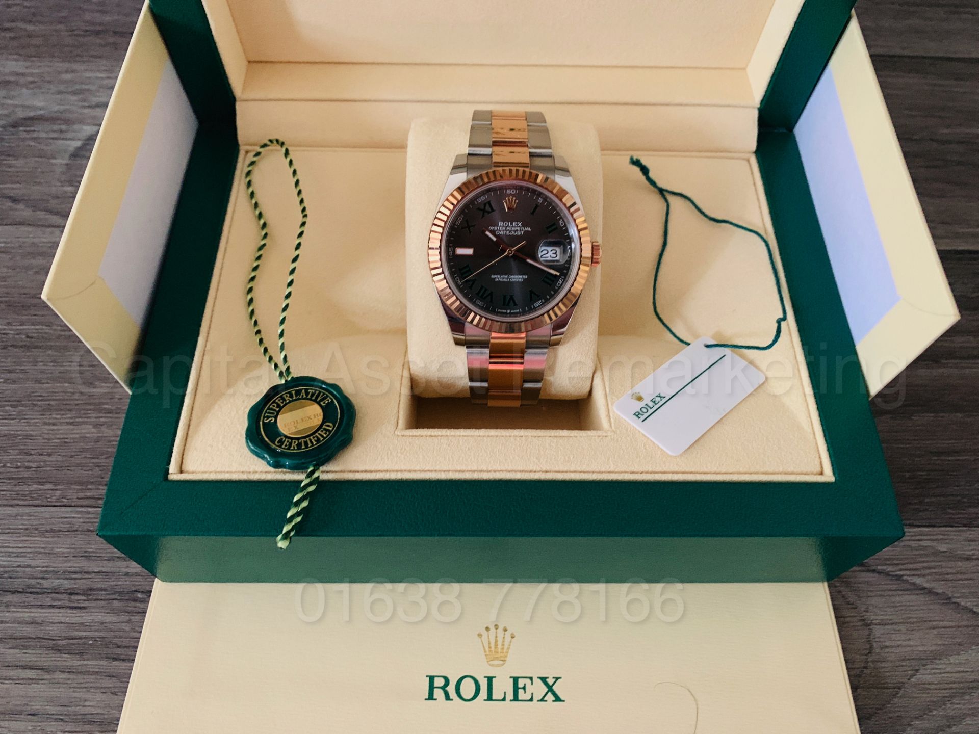 On Sale ROLEX DATEJUST (41MM) OYSTERSTEEL & EVEROSE (2018) FLUTED BEZEL - SLATE DIAL IDEAL FOR XMAS - Image 4 of 9