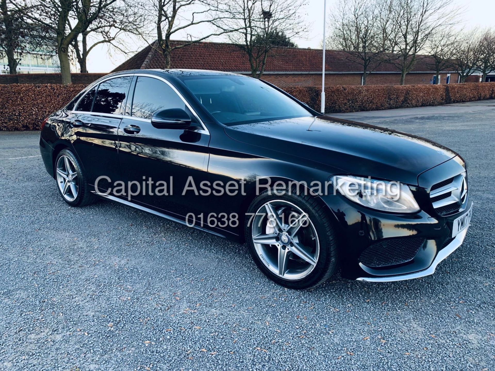 (On Sale) MERCEDES C220d "AMG LINE" 7G TRONIC AUTO (17 REG) 1 OWNER-SAT NAV -LEATHER-UNDER WARRANTY