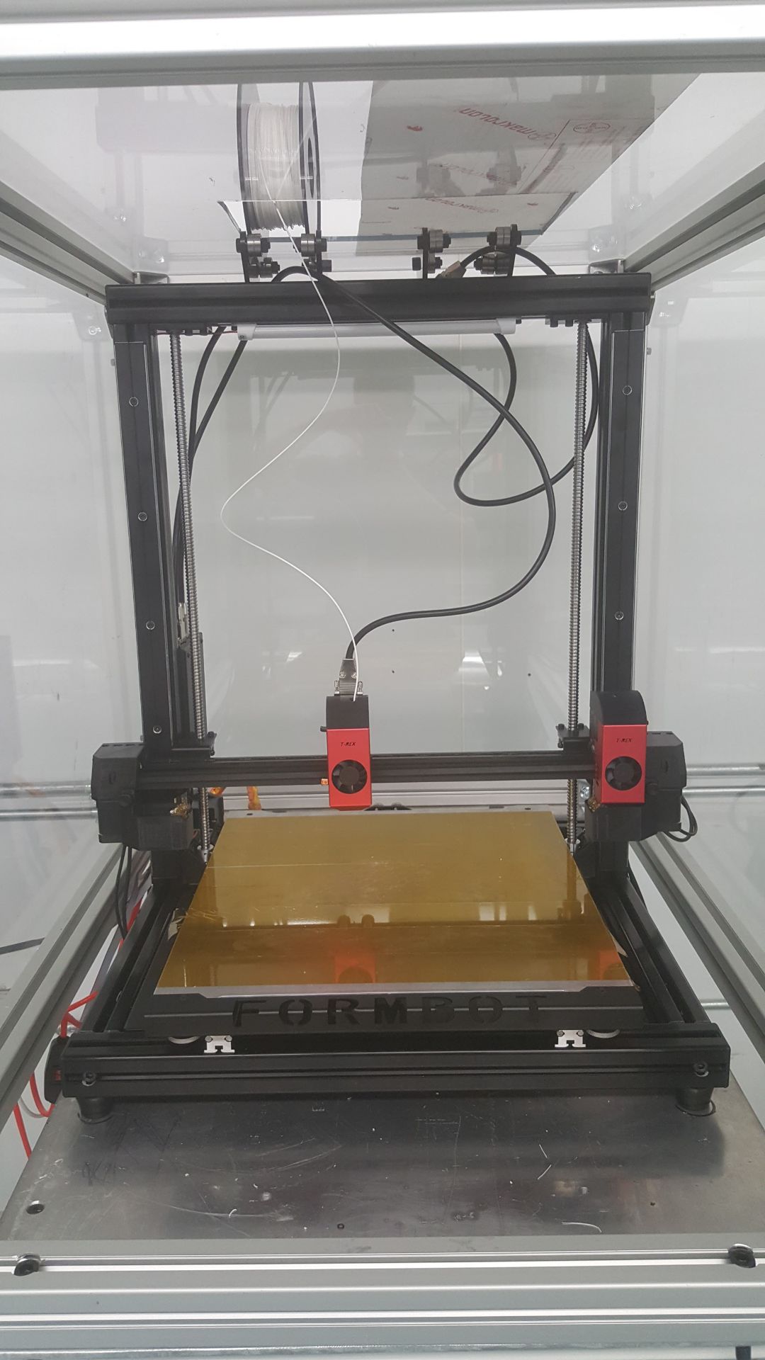 T-REX 30-printer with/formbot frame inside Plexiglas enclosure on steel frame - Image 3 of 5