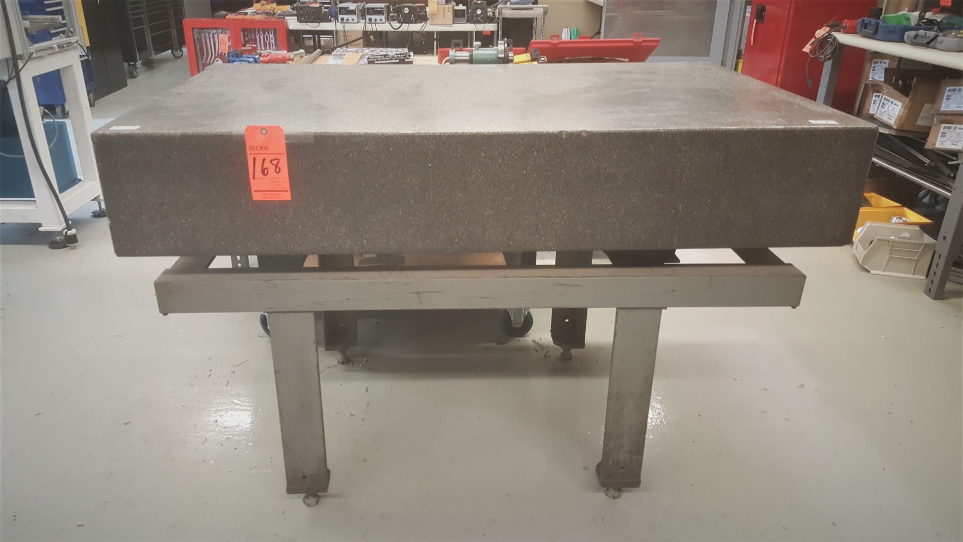 Gray granite surface plate w/stand (60x36"x10")