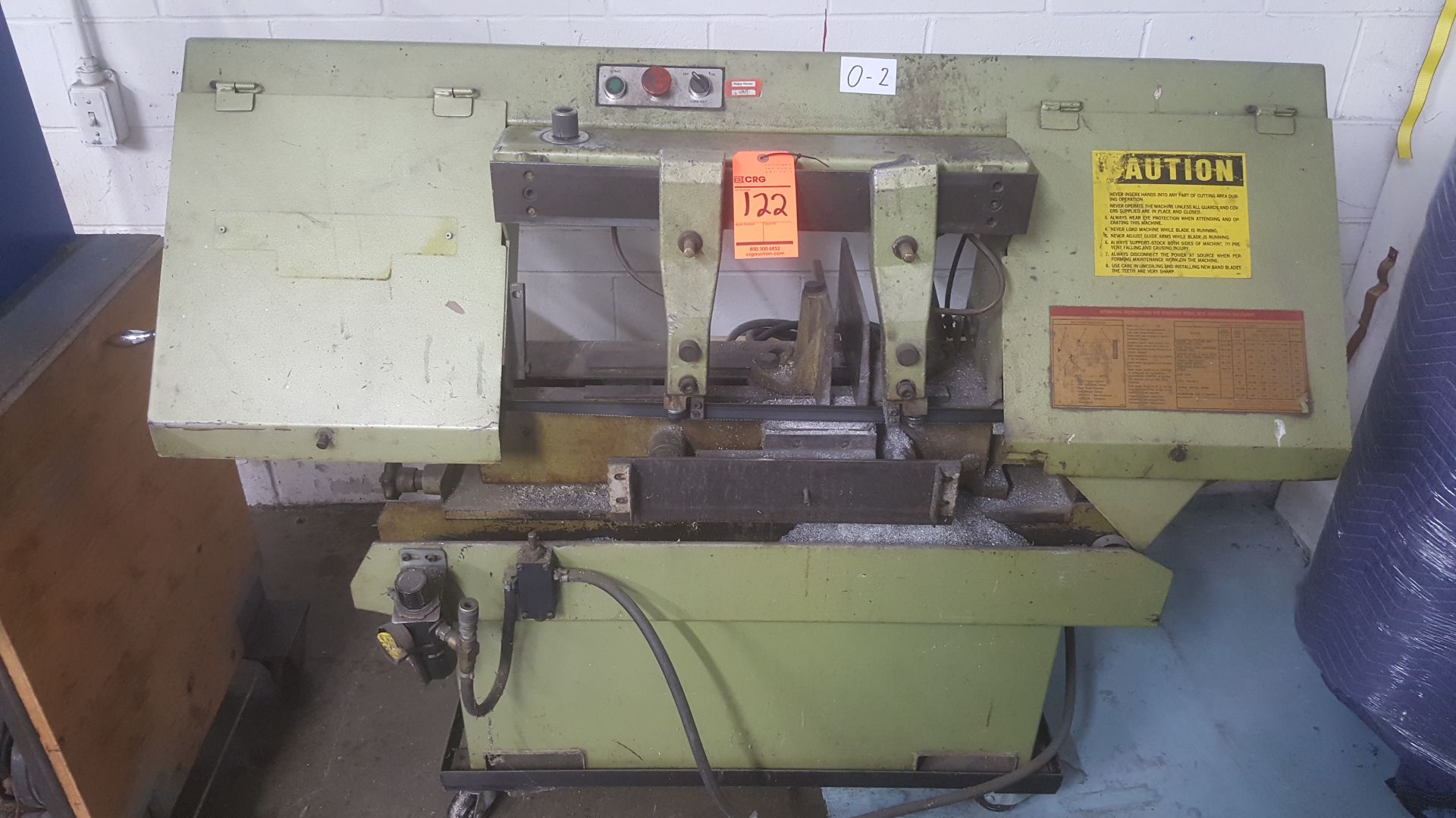 STERLING horizontal band band saw with pneumatic clamping