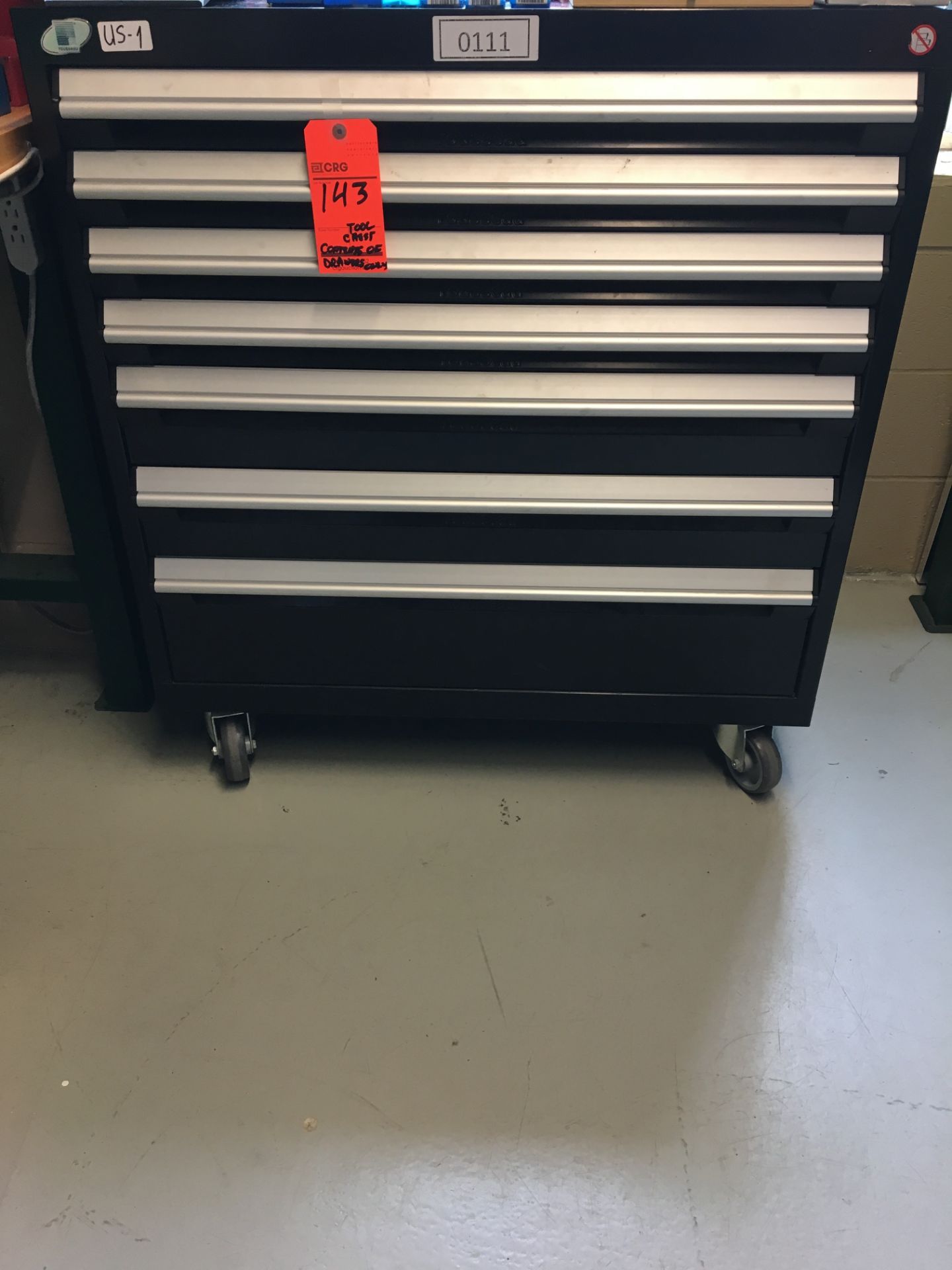 ROUSSEAU 7-drawer rolling tool chest and all contents