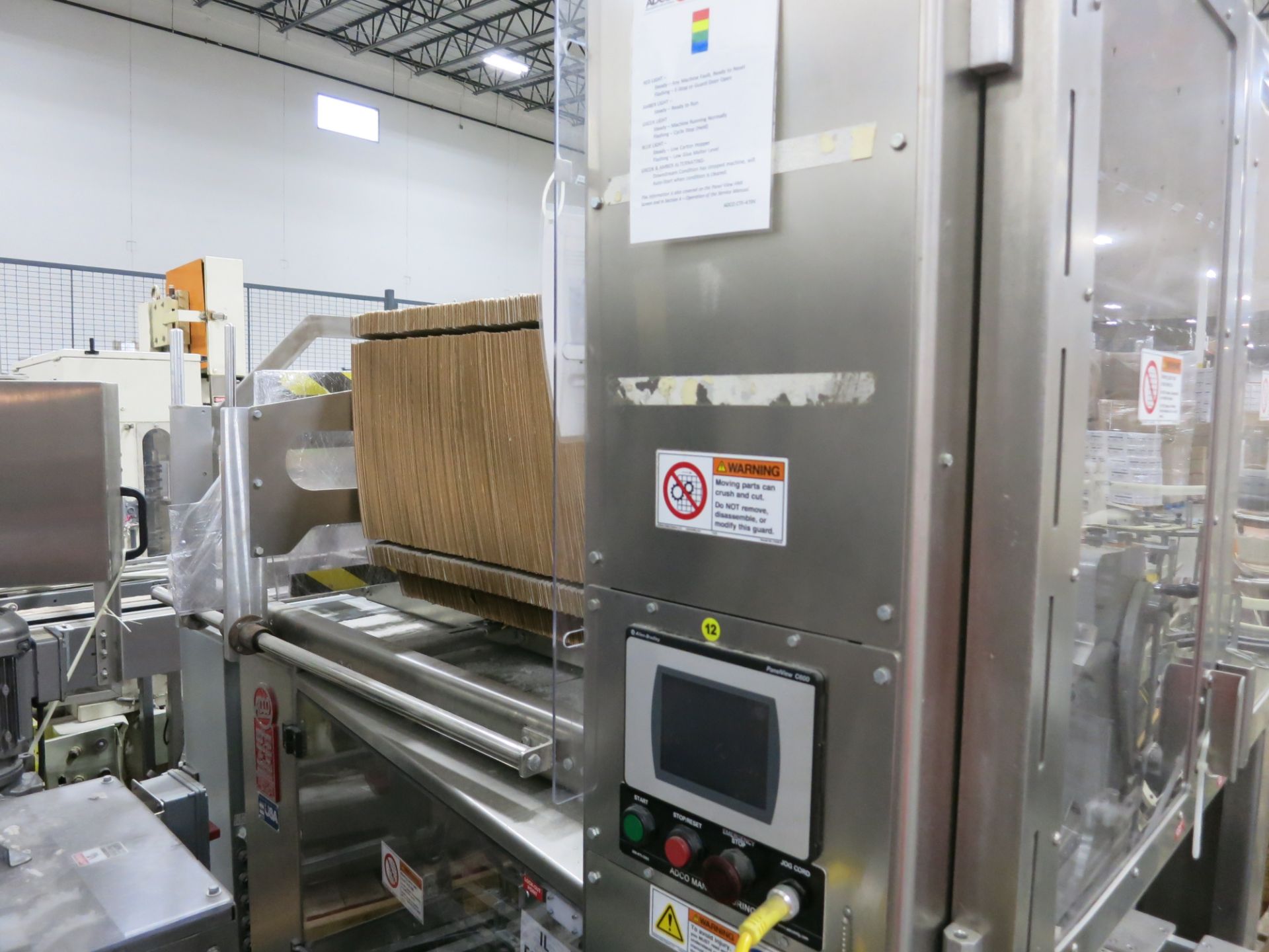 Integrated Packaging Machinery Cartoner (Tray Former) - Used ONCE, Nordson sealer and infeed - Image 3 of 7