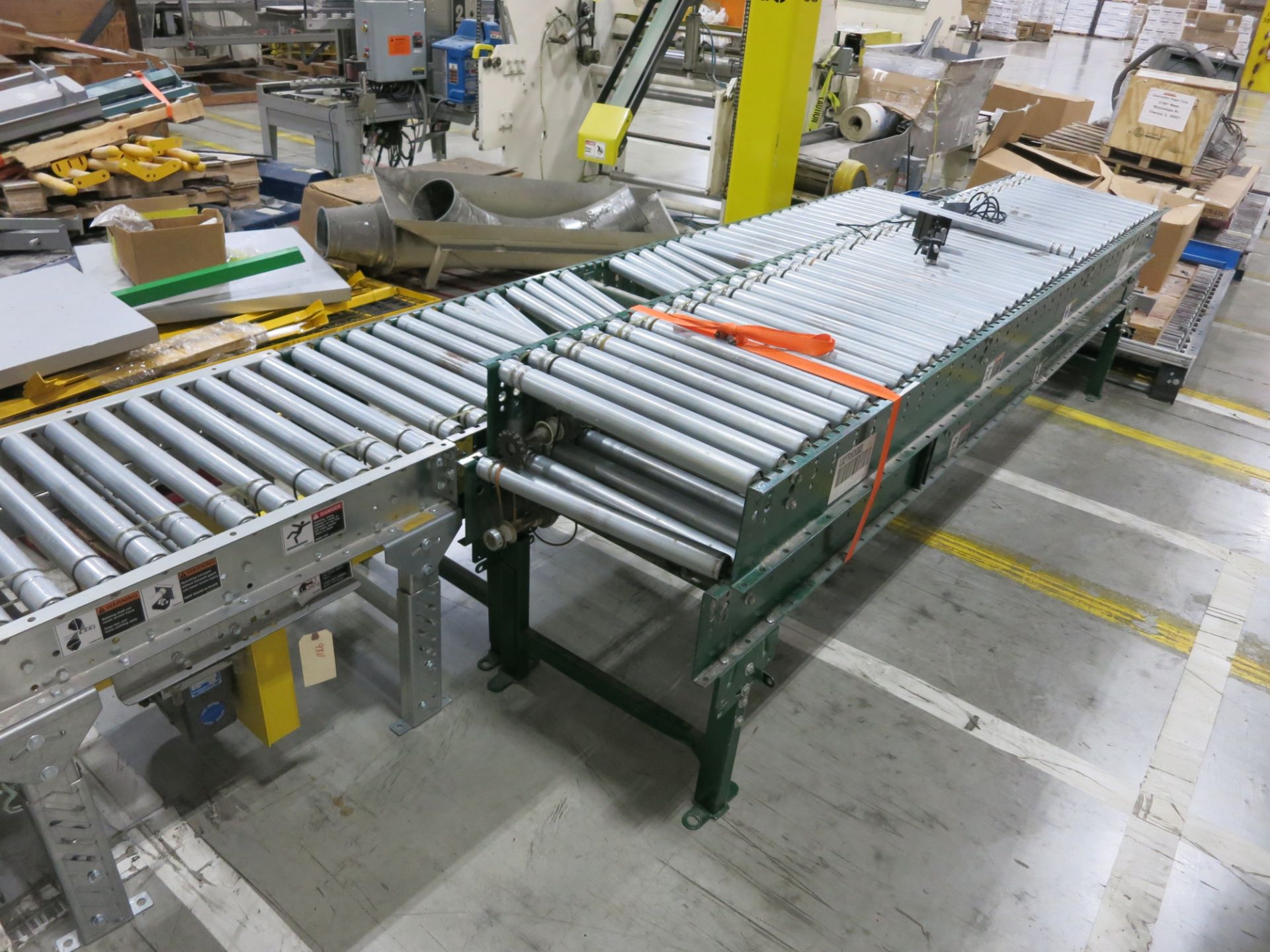 10' sections of Hytrol roller conveyor