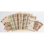 17 American Currency Items, inc. uncut James Monroe Post Notes