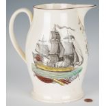 American Historical Liverpool Jug, New Bedford