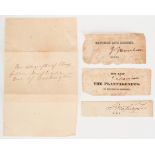 1 George Washington & 2 John Marshall Cut Signatures, Plus Mt. Vernon Albumen Print