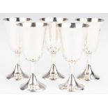 5 Sterling Goblets, incl Hirsch; Gorham