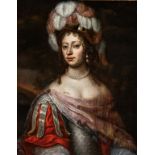 18th c. British Portrait, Royal Mistress Barbara Villiers
