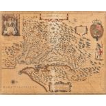 Hondius Map of VA - Nova Virginiae Tabula,