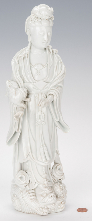 Blanc de Chine Porcelain Quan Yin Figure - Image 2 of 18