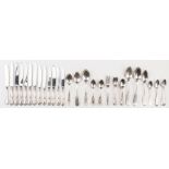 53 pcs Sterling & Coin Silver Flatware incl. Alhambra
