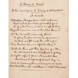 John Q. Adams Handwritten Poem in Album