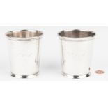 2 KY Coin Silver Julep Cups