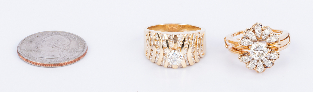 Two 14K Diamond Wedding Rings - Image 16 of 17