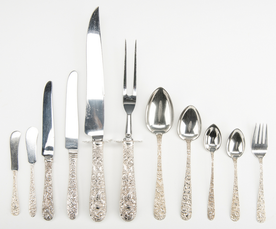 Kirk & Sons Repousse Flatware + more, 80 total Pcs. - Image 5 of 26