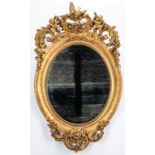 George II Rococo Giltwood Mirror