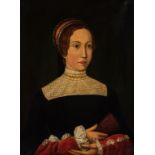 After Jean Perreal, O/C, Portrait of A Lady
