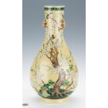 Chinese Polychrome Enameled Bottle Vase