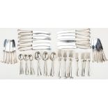 Steiff Williamsburg Queen Anne Sterling Flatware, 72 pcs.