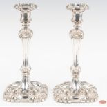 Pair Victorian Sterling Candlesticks