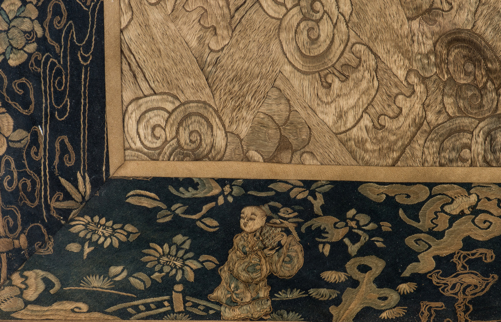 Chinese Qing Silk Embroidery - Image 10 of 10