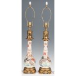 Pair Asian Porcelain Lamps