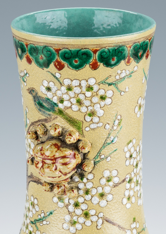 Chinese Polychrome Enameled Bottle Vase - Image 7 of 22