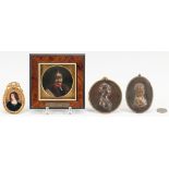 4 European portraits and medallions